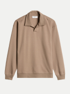 Marc O'Polo DENIM Polo-Sweatshirt 1722-Cold Taupe bei Robert Ley