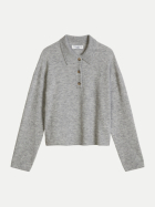 Marc O'Polo DENIM Strick-Poloshirt 0910-Stone Melange bei Robert Ley