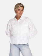 Zhrill Bluse mit Ton in Ton- Struktur 272-white bei Robert Ley