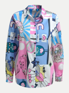 Milano Italy Bluse mit Kunstprint 1427-SOFT PINK PRINT bei Robert Ley