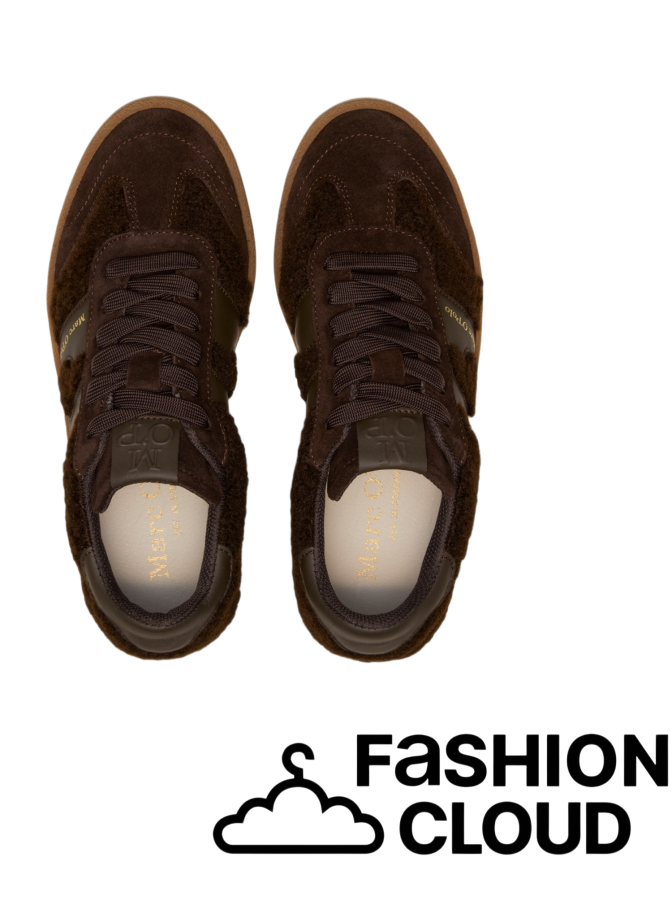 Marc O'Polo Sneakers aus Leder und Teddyfell bei Robert Ley