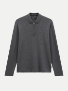Marc O'Polo Langarm-Poloshirt 0473-Graphic Grey Melange bei Robert Ley