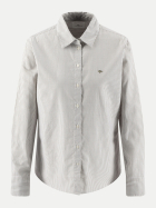 Fynch-Hatton Oxfordbluse mit Streifen und 732-DUSTY GREEN bei Robert Ley