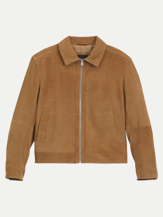BOSS Black Lederjacke aus Veloursleder bei Robert Ley