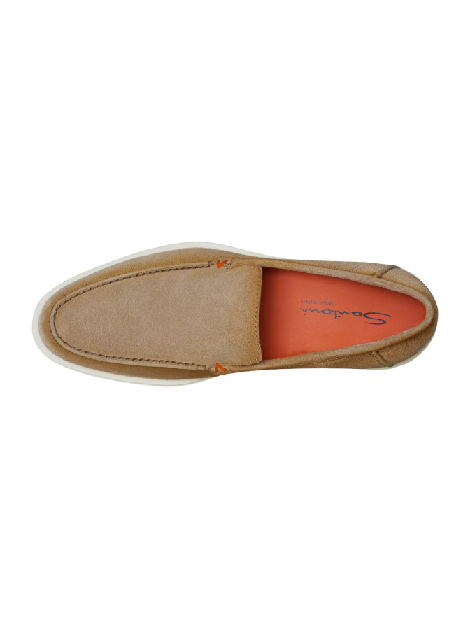 Santoni Loafer aus Veloursleder bei Robert Ley