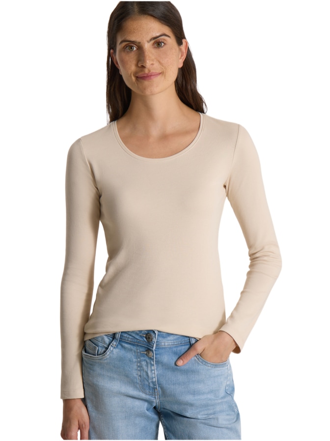 Cecil Basic Langarmshirt Pia bei Robert Ley