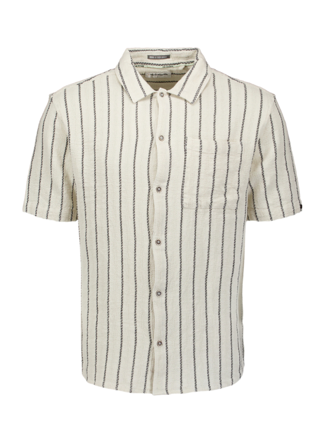 NO EXCESS Kurzarm Hemd mit Streifen Muster bei Robert Ley