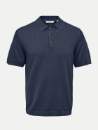 Only & Sons Polohemd mit kurzarm 192818-Dress Blues bei Robert Ley
