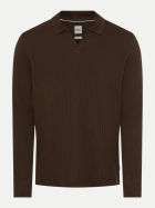 Brax Pullover PRINCETON mit Polokragen 52-chocolate bei Robert Ley