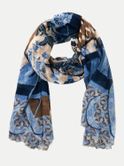Betty Barclay Tuch mit Blumendruck 8872-Blue/Beige bei Robert Ley