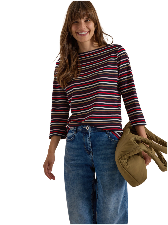 Cecil Shirt Gestreift mit 3/4 Arm bei Robert Ley