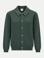Aspesi Cardigan mit Umlegekragen 01374-green bei Robert Ley