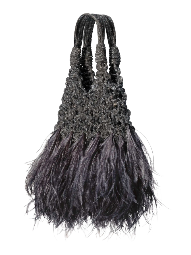 Hibourama Schmuckbeutel Vannifique Mini Plumes mit Kristallbesatz bei Robert Ley