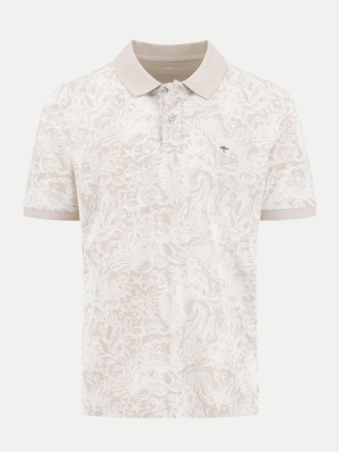 Fynch-Hatton Poloshirt mit Allover Print bei Robert Ley