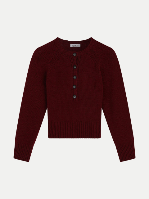 SoSue Wollpullover mit Henleykragen bei Robert Ley