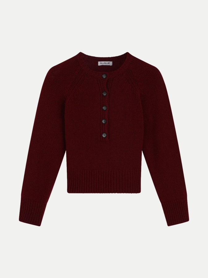 SoSue Wollpullover mit Henleykragen bei Robert Ley