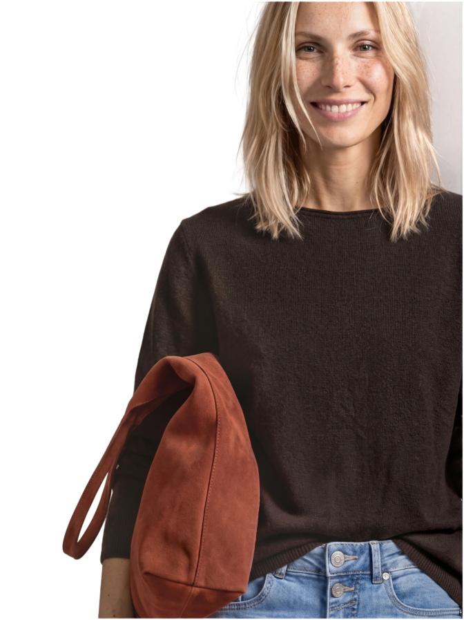 Street One Pullover mit Rollkanten bei Robert Ley