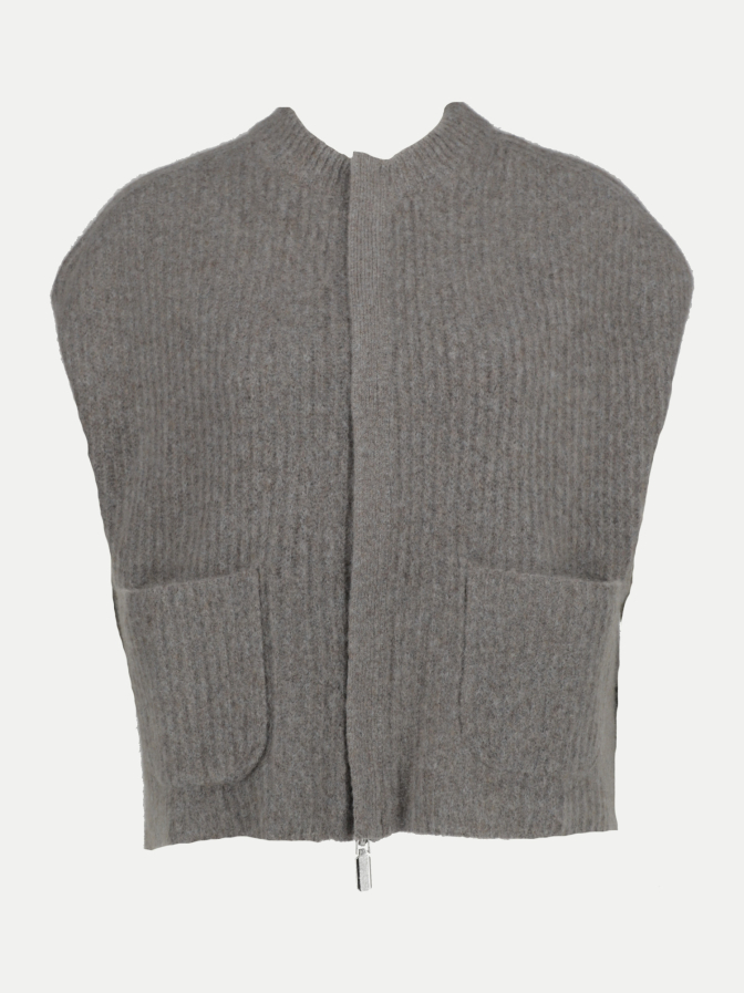 Robert Ley Oversized Strickweste aus Kaschmir-Mix bei Robert Ley