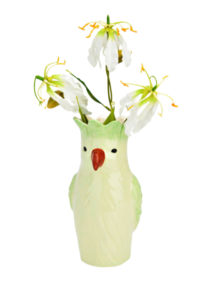 G.WURM Vase Papagei 13x25x13 bei Robert Ley