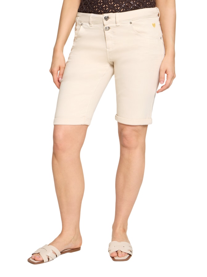 Cartoon Jeans-Bermudas mit Schmucksteinen bei Robert Ley