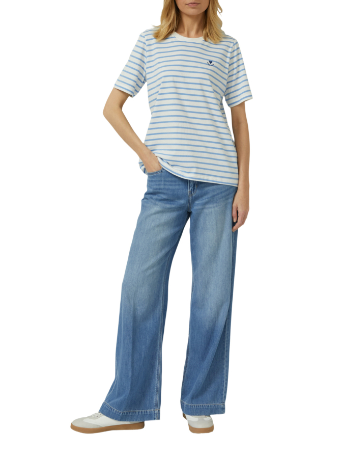 s.Oliver RED LABEL T-Shirt mit Streifenmuster bei Robert Ley