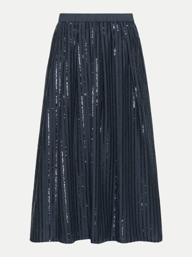 Weekend Max Mara Paillettenbestickter Baumwollrock WKDFIORDI bei Robert Ley