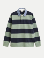 Gant Heavy Rugger Shirt mit Streifen 308-SURPLUS MINT bei Robert Ley