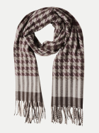 Street One Tuch mit Houndstooth-Muster 37990-Muddy Mocha bei Robert Ley
