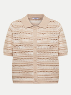 Cecil Cardigan mit Polokragen 27472-grain beige bei Robert Ley
