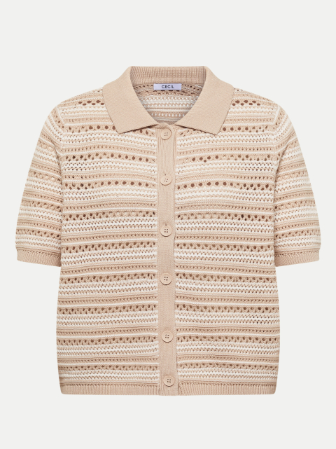 Cecil Cardigan mit Polokragen bei Robert Ley