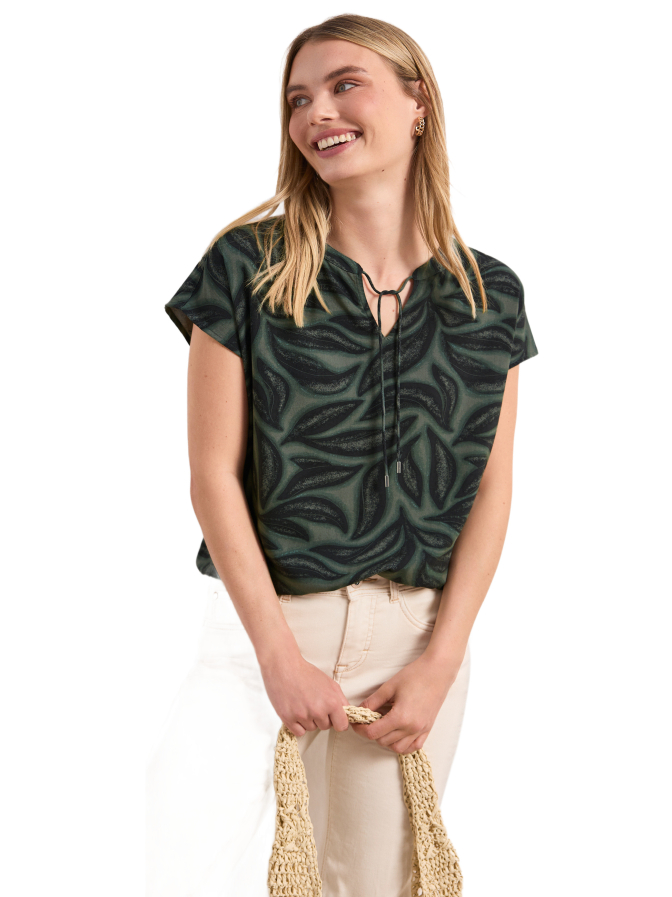 Street One Blusenshirt mit Split Neck bei Robert Ley