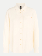 Marc Cain Bluse mit strukturiertem Muster 112-bright ecru bei Robert Ley