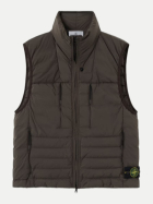 Stone Island Daunenweste mit Anti-Drop-Ausrüstung v0078coalgrey bei Robert Ley
