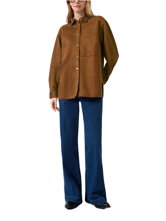 Q/S designed by Langes Velours-Overshirt bei Robert Ley