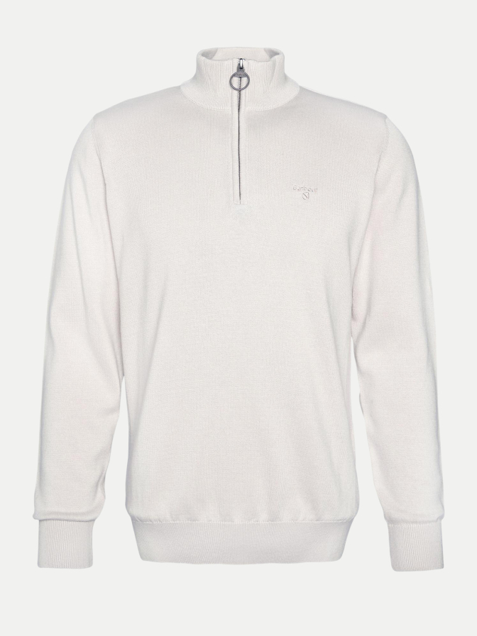 Barbour Baumwollpullover mit Reißverschluss bei Robert Ley