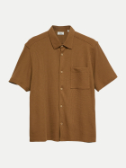 s.Oliver RED LABEL Kurzarm-Hemd 8919-BROWN bei Robert Ley
