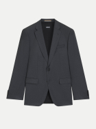 BOSS Black Slim-Fit Sakko aus Wolle 021-Dark Grey bei Robert Ley