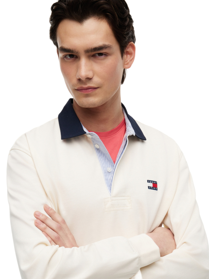 Tommy Jeans Regular-Fit Rugby Shirt bei Robert Ley
