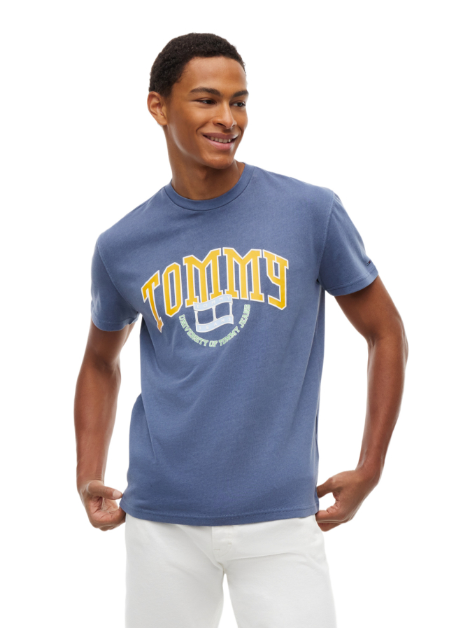 Tommy Jeans T-Shirt mit Logo-Print bei Robert Ley