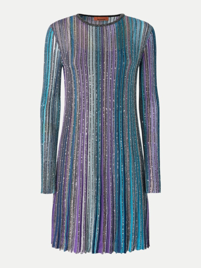 MISSONI Plisseekleid mit Pailletten bei Robert Ley