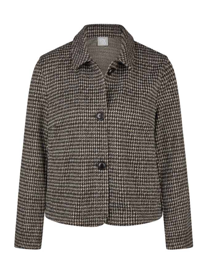 Rabe Moden Kurzjacke mit Hahnentritt-Muster bei Robert Ley