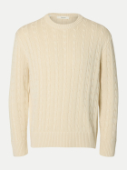SELECTED HOMME Strickpullover mit Zopfmuster 179771-Birch bei Robert Ley