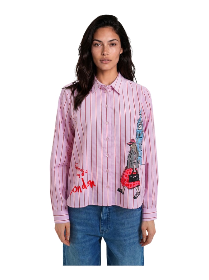 Milano Italy Hemdbluse mit London-Motiv bei Robert Ley