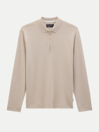 Marc O'Polo Langarm-Poloshirt 0914-Linen Beige bei Robert Ley