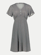 Zero Blusenkleid mit grafischem Muster 7811-Brown/Cream bei Robert Ley