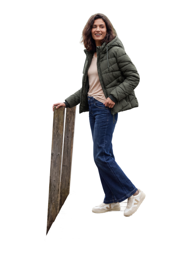 Cecil Steppjacke mit Kapuze und Zipper bei Robert Ley