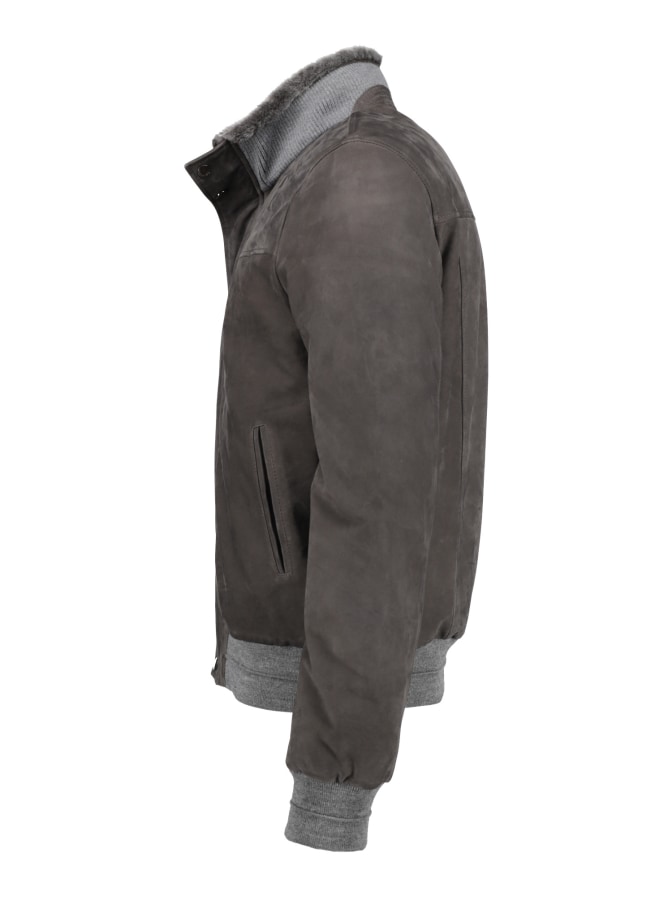 Manzoni 24 Lederblouson mit Lammfell bei Robert Ley