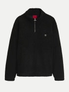 HUGO Sweatshirt aus Sherpa-Fleece Derylong 001-Black bei Robert Ley