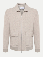 BALDESSARINI Strickjacke Chase-P mit Kaschmir 8013-Silver Mink bei Robert Ley