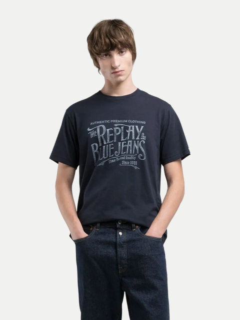 REPLAY T-Shirt mit Vintage Frontprint bei Robert Ley